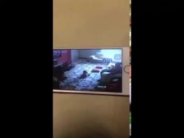 Child Abuse: Kenyan House Help Caught On Camera Kicking A Baby (Disturbing Video)